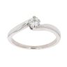 9ct White Gold 0.25ct Diamond Twist Solitaire Ring