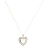 9ct Yellow Gold 0.35ct Brilliant Cut Diamond Heart Pendant And Chain 18"