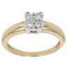 18ct Yellow Gold 0.33ct Brilliant Cut Diamond Cluster Ring