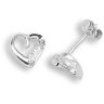 9 Carat White Gold 6pts Diamond Stud Earrings