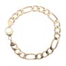 9ct Yellow Gold Figaro Bracelet 8.5"