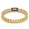 14ct Yellow Gold Monaco Cubic Zirconia Thin Full Eternity Ring