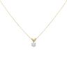 18ct Yellow Gold 0.35ct Brilliant Cut Diamond Solitaire Pendant and Chain 18"