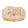9ct Yellow Gold Patterned Buckle Ring