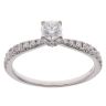 18ct White Gold 0.60ct Brilliant Cut Maple Leaf Diamond Solitaire Ring