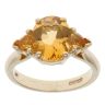 9ct Yellow Gold Three Stone Citrine Ring