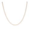 9ct Yellow Gold Square Curb Chain 18"