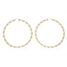 9ct Yellow Gold Twist Hoop Earrings