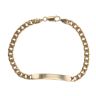 9ct Yellow Gold Curb ID Bracelet 8"