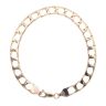 9ct Yellow Gold Square Curb Bracelet 8"