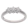 18ct White Gold 0.50ct Brilliant Cut Diamond Trilogy Ring