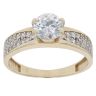 9ct Yellow Gold Cubic Zirconia Solitaire Ring