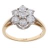 18ct Yellow Gold 1.00ct Brilliant Cut Diamond Cluster Ring