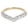 18ct Yellow Gold 0.70ct Brilliant Cut Diamond Wishbone Ring