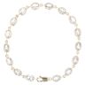 9ct Yellow Gold Cubic Zirconia Bracelet 8"