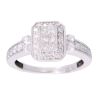 9ct White Gold 0.65ct Diamond Cluster Ring