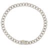 9ct Yellow And White Gold 1.25ct Brilliant Cut Diamond Curb Bracelet 7"