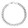 Silver Curb Bracelet 8.5" by Icesia