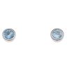 925 Sterling Silver Blue Topaz Stud Earrings