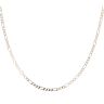 9ct Yellow And White Gold Figaro Chain 18"