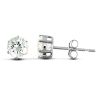 9ct White Gold Claw Set Cubic Zirconia Studs