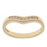 18ct Yellow Gold 0.15ct Brilliant Cut Diamond Wishbone Ring