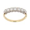18ct Yellow Gold 0.85ct Brilliant Cut Diamond Half Eternity Ring