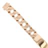 9ct Yellow Gold Textured ID Bracelet 7.5"