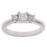 18ct White Gold 0.45ct Diamond Trilogy Ring