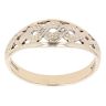 9ct Yellow Gold 0.02ct Diamond Fancy Ring