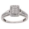 9ct White Gold 0.40ct Brilliant Cut Diamond Cluster Ring
