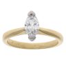 18ct Yellow Gold 0.52ct Marquise Cut Diamond Solitaire Ring
