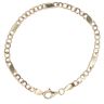 9ct Yellow Gold Infinity Link Bracelet 7"