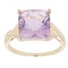 9ct Yellow Gold Amethyst Single Stone Ring