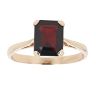 9ct Yellow Gold Garnet Single Stone Ring