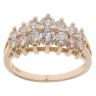 14ct Yellow Gold 1.00ct Brilliant Cut Diamond Cluster Ring