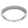 9ct White Gold 0.25ct Brilliant Cut Diamond Half Eternity Ring