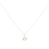 9ct Yellow Gold 0.05ct Diamond Swans Pendant And Chain 16"