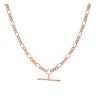 9ct Rose Gold Albert T-Bar Chain 16"