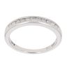 9ct White Gold 0.25ct Brilliant Cut Diamond Half Eternity Ring