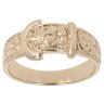 9ct Yellow Gold Patterned Buckle Ring