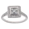 18ct White Gold 0.45ct Brilliant Cut Diamond Cluster Ring