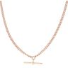 9ct Rose Gold Albert T-Bar Chain 22"