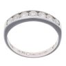 18ct White Gold 0.50ct Brilliant Cut Diamond Half Eternity Ring
