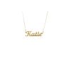 9ct Yellow Gold Personalised Script Name Necklace