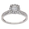 9ct White Gold 0.50ct Brilliant Cut Diamond Cluster Ring