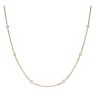 Silver Gold Plated Cubic Zirconia Chain 16"