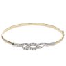 9ct Yellow Gold Cubic Zirconia Bangle