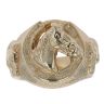9ct Yellow Gold Patterned Horseshoe Ring