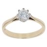 9ct Yellow Gold Cubic Zirconia Solitaire Ring